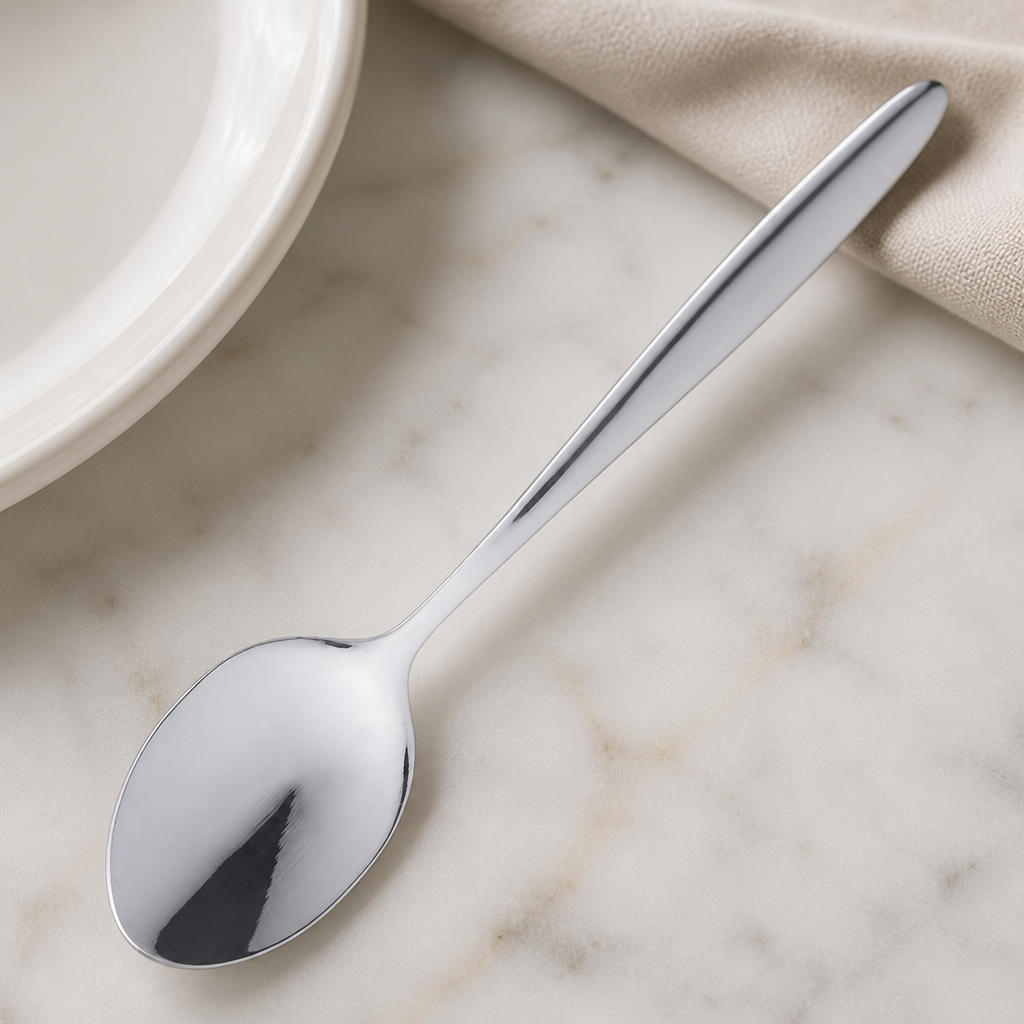 Commercial Stainless Steel Teaspoons Set of 12 Durable 140mm