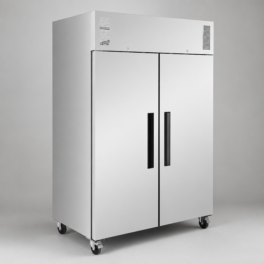 Forced Air Double Door Upright Freezer 1200Ltr Commercial