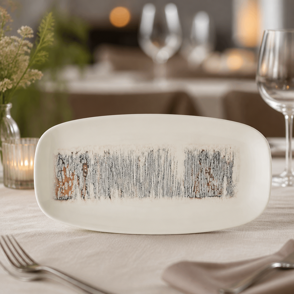 Commercial Oblong Platters 298x153mm Super Vitrified Ceramic