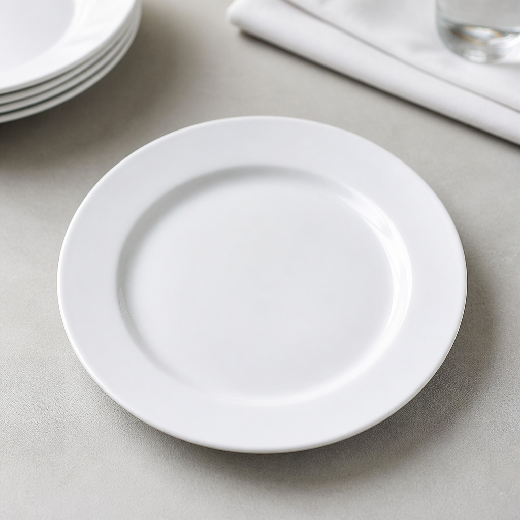 Commercial Slimline Plates 157mm - 36 Pack Porcelain