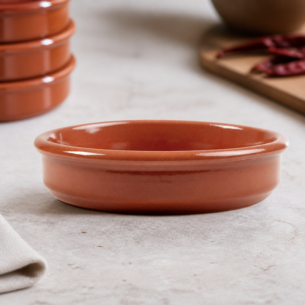 Commercial Terracotta Tapas Dishes 130mm - 24 Pack