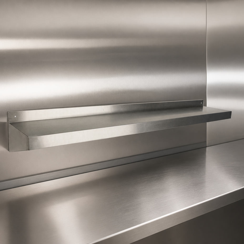 Commercial Stainless Steel Wall Shelf 1800x300mm
