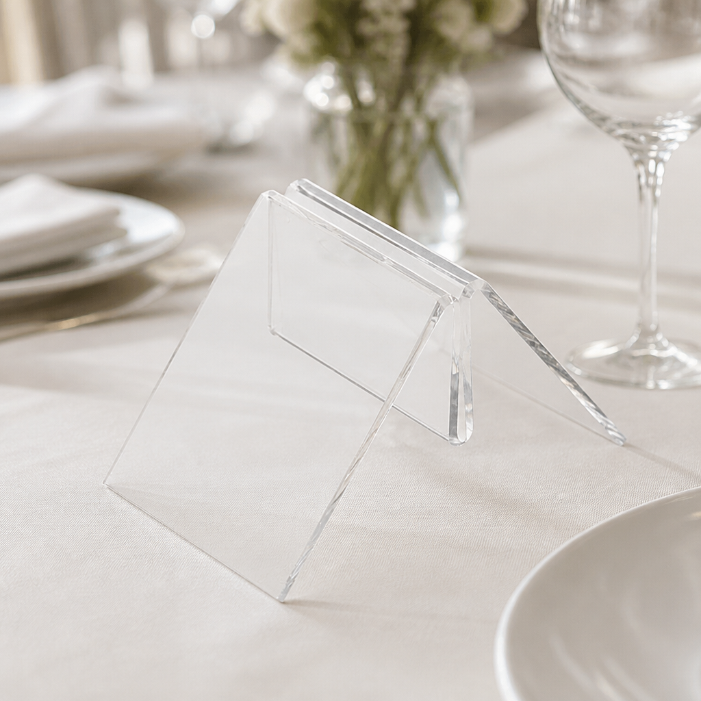 Clear Acrylic Menu Holder 43x60mm for Commercial Use