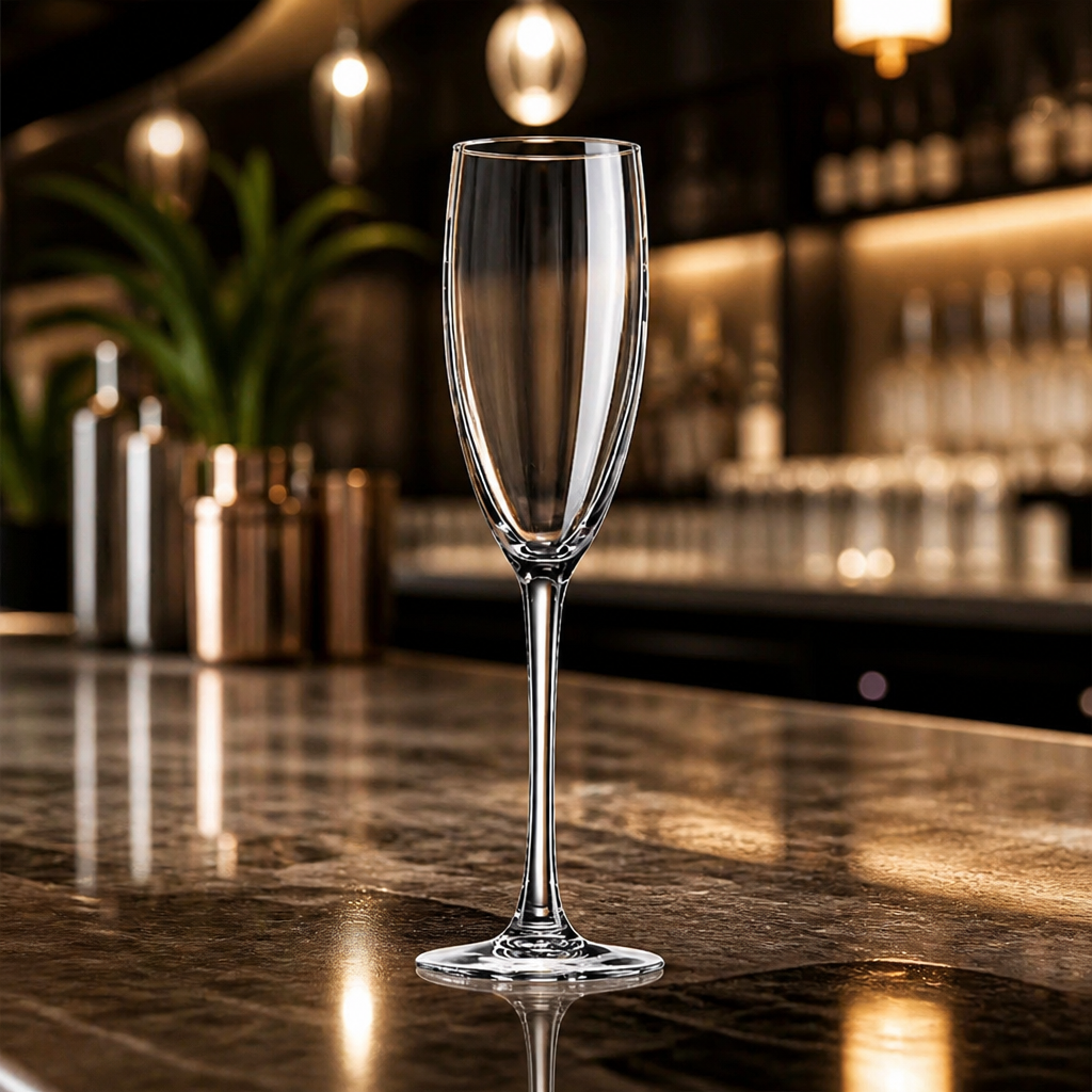 Commercial Crystal Champagne Flutes 160ml 24 Pack