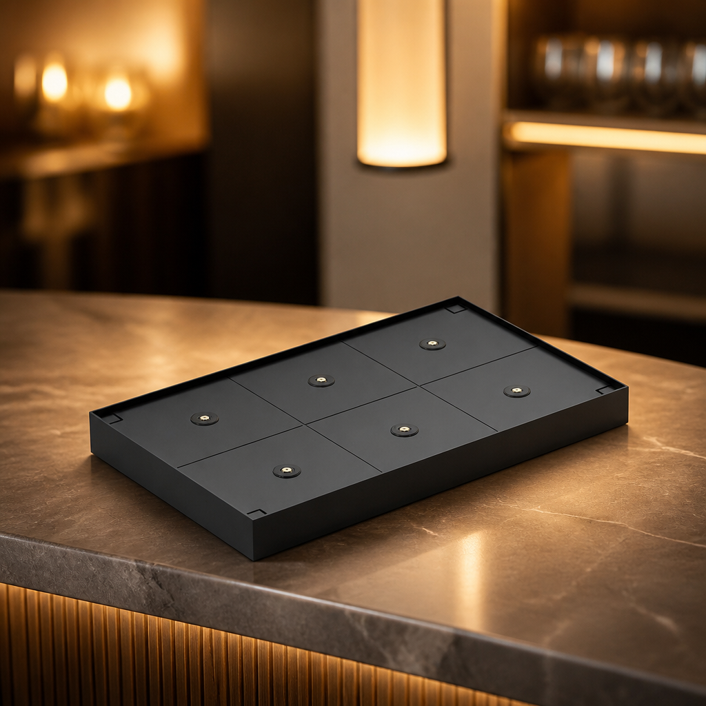 Commercial Charging Tray for 6 Magnetic Table Lamps