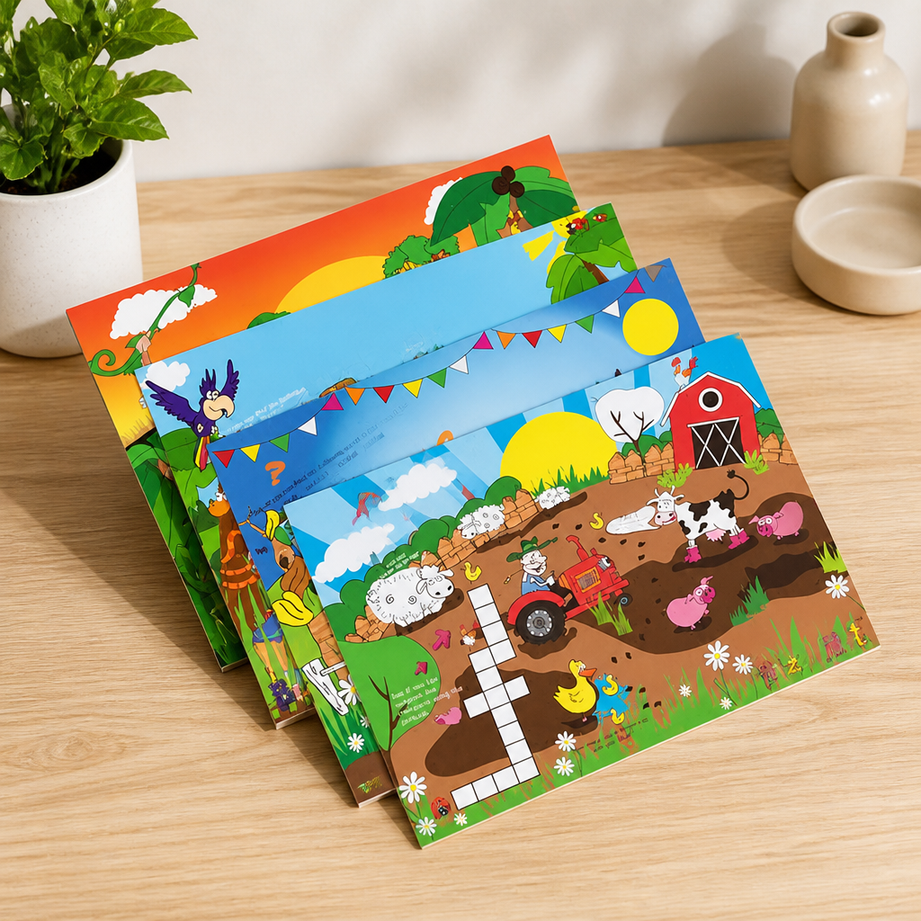 Kids Activity Packs 500 Assorted Designs Fun Puzzles and Activities