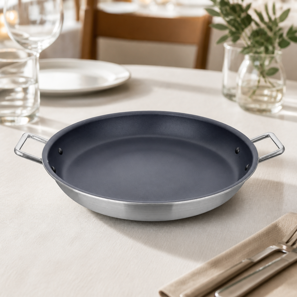 Commercial Non-Stick Paella Pan 35cm 4Ltr Capacity