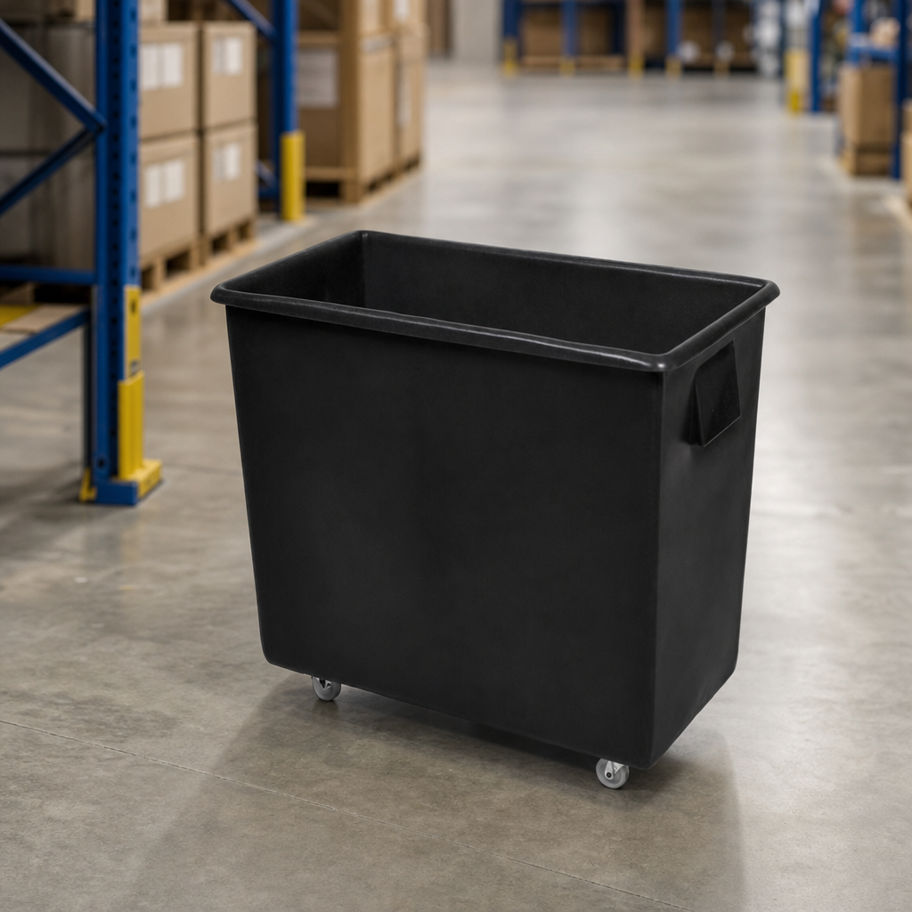 165L Mobile Bottle Skip with Wheels