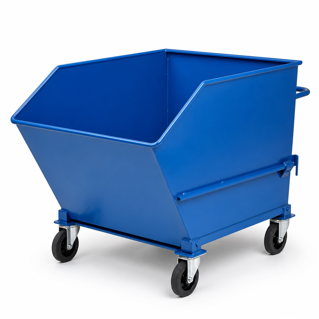 165L Mobile Bottle Skip with Wheels