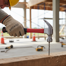 Premium 16oz Fibreglass Claw Hammer with Rubber Grip and Polished Head - High-Quality Professional Grade for Industrial and Commercial Applications