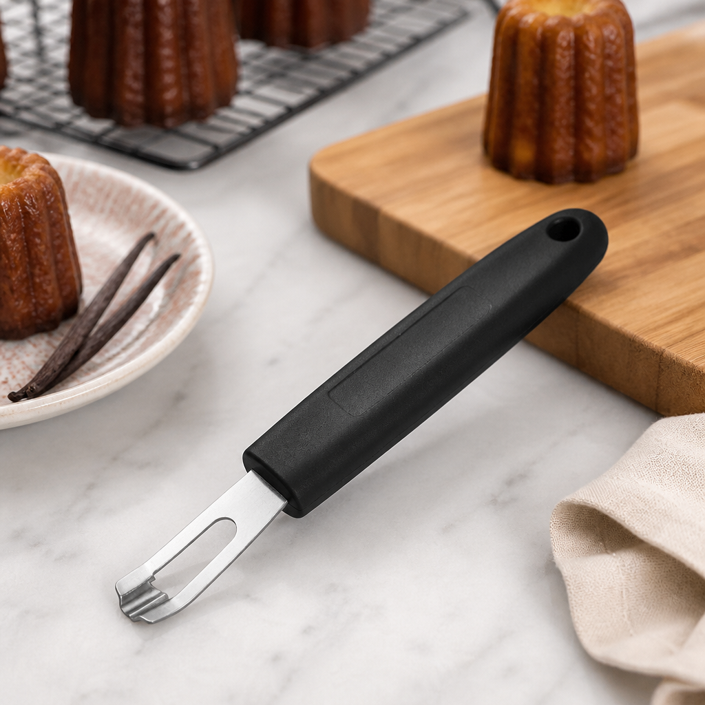 Commercial Canele Cutter with Stainless Steel Blade and Ergonomic Handle