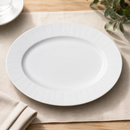 Commercial Oval Plates 330mm - Stackable 12 Pack