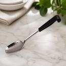 Commercial Stainless Steel Serving Spoon 240mm Black Handle