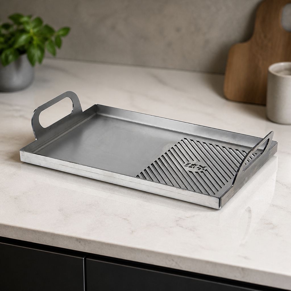 Commercial Plancha Plate 402mm Stainless Steel for Grill