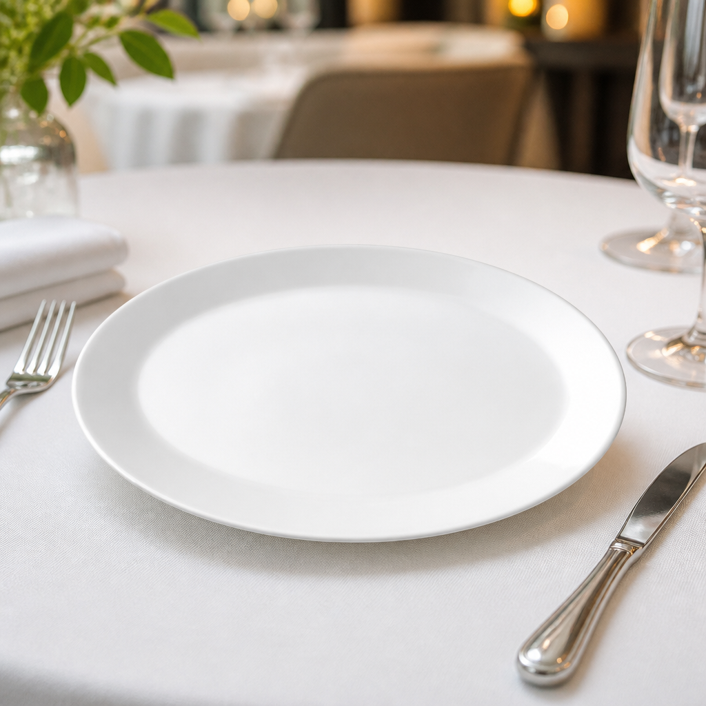 Commercial Oval Coupe Dishes 255mm 12 Pack