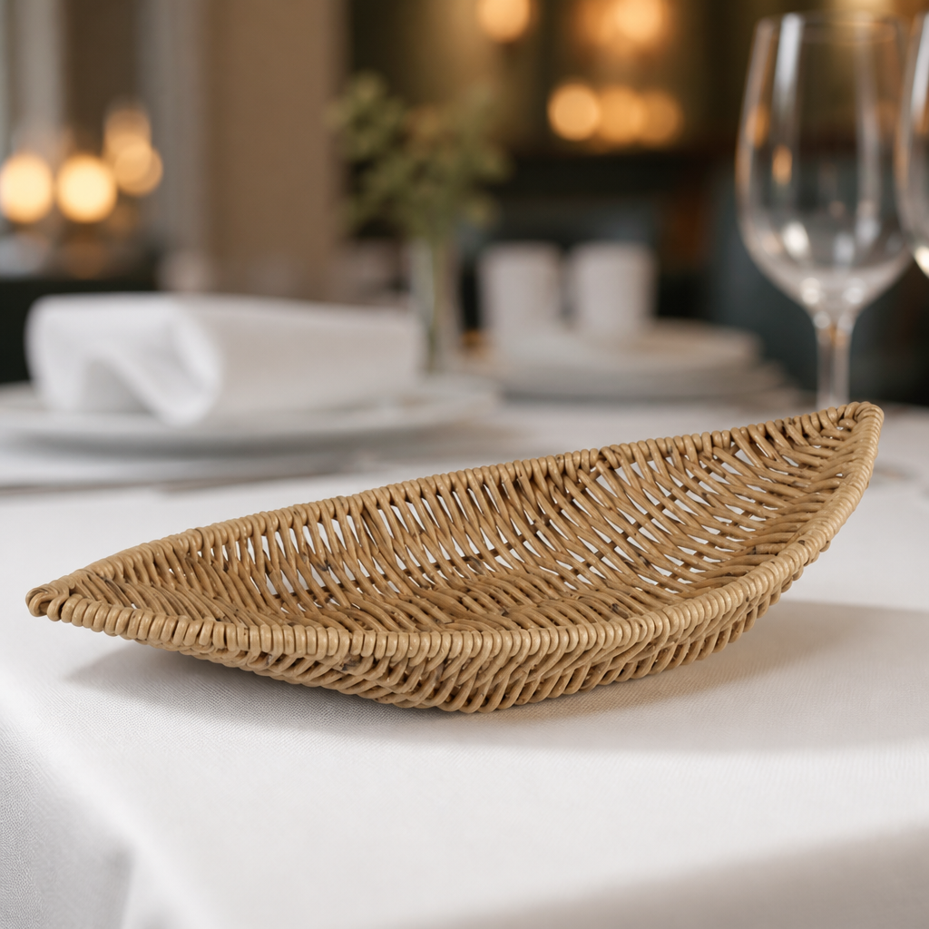 Commercial Beige Polypropylene Basket 300x150mm