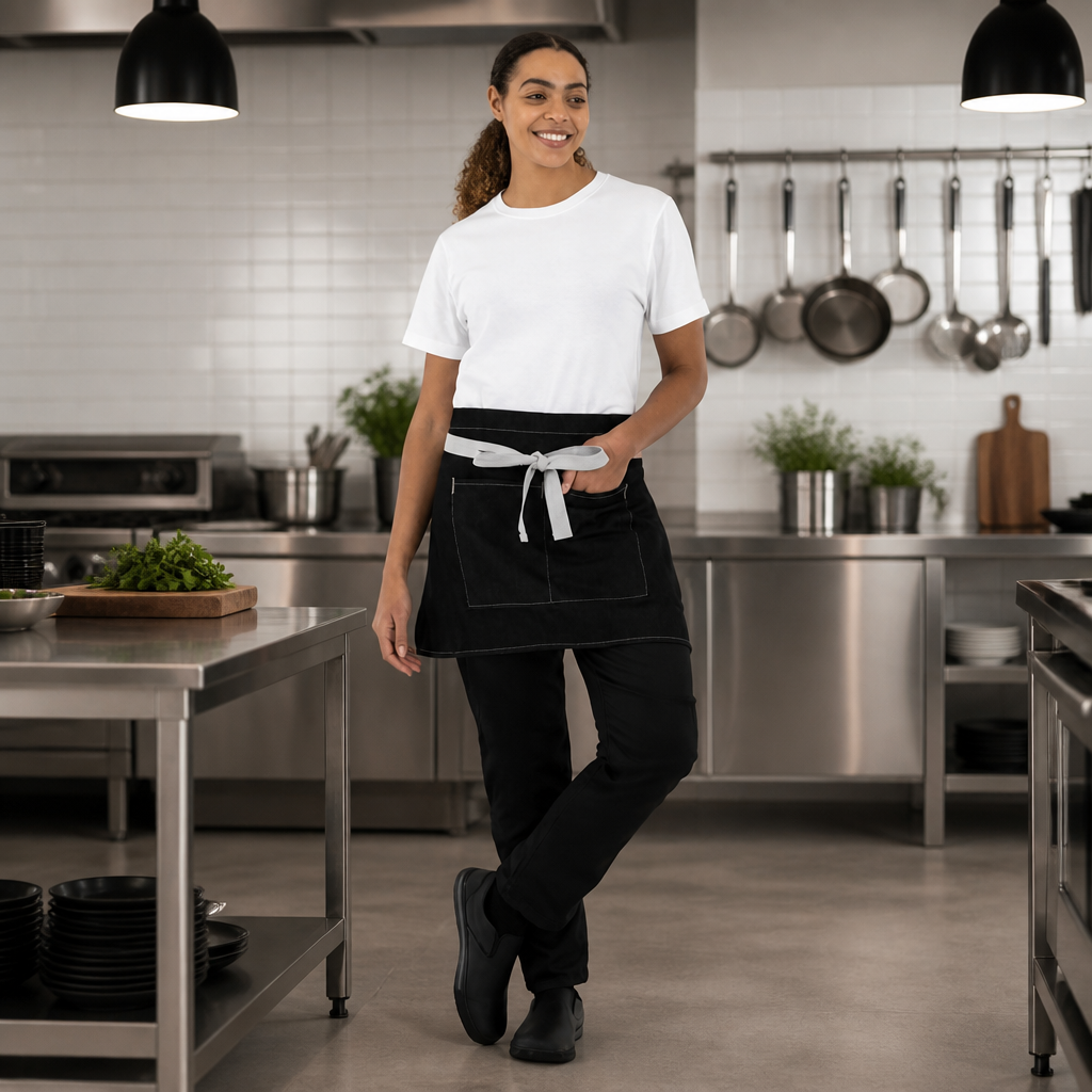 Commercial Denim Waist Apron 700mm x 430mm Polycotton