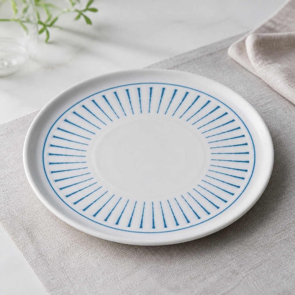Era blue walled plates 260mm super vitrified ceramic 6 pack