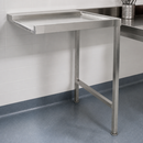Commercial Pass Through Dishwasher Table 1100mm Right Hand