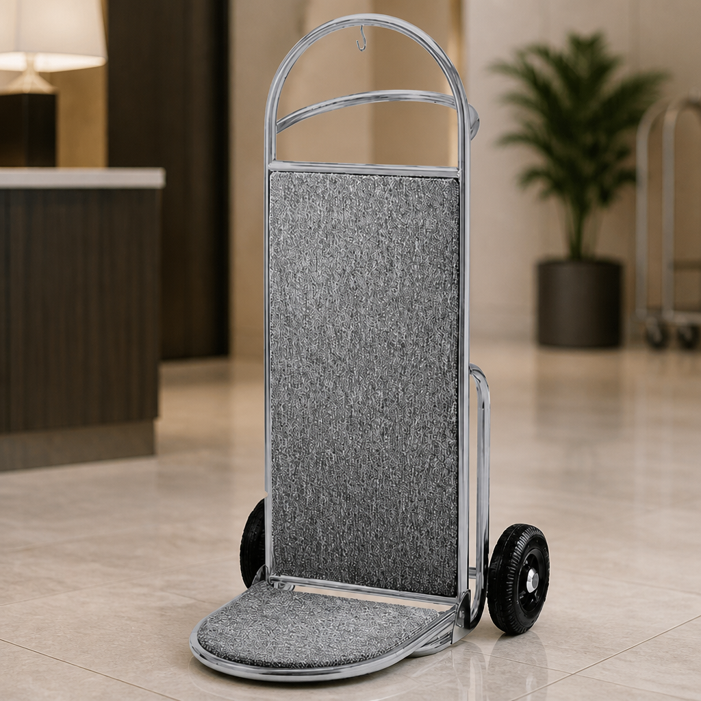 Commercial Lobby Hand Truck with High Load Capacity and Wheels