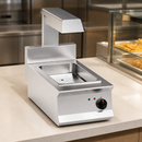 Commercial Chip Scuttle 800mm with Heat Retention and Illumination