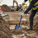 Professional Polyfibre Threaded Trenching Shovel for Heavy-Duty Excavation and Landscaping