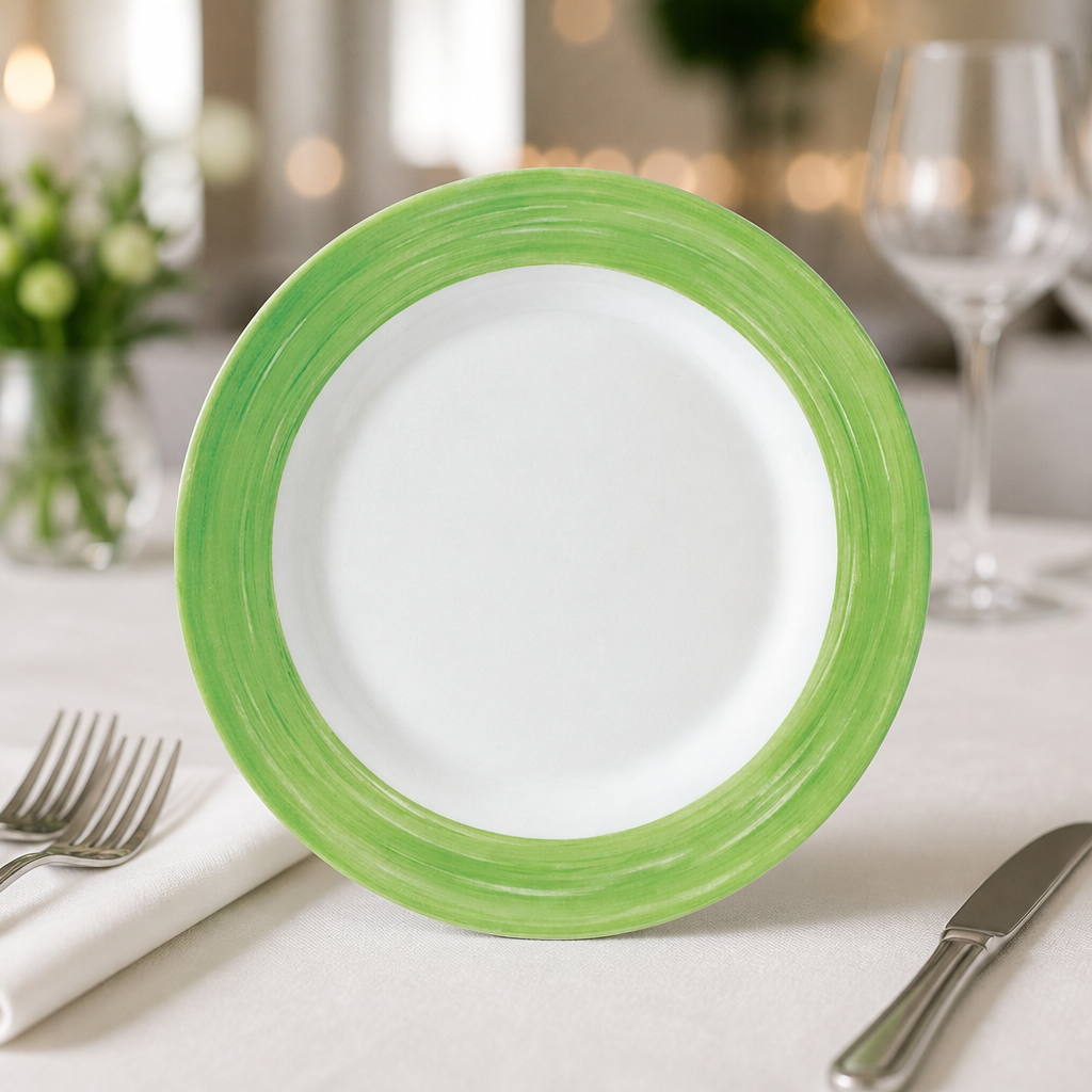 Commercial Brush Side Plates 155mm Pack of 24 for Catering