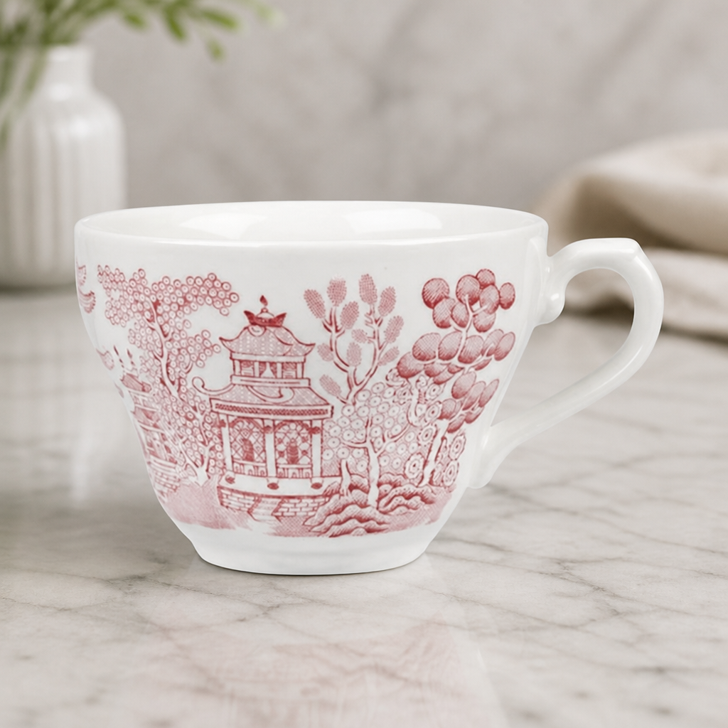 200ml Vintage Prints Georgian Teacups - Commercial Crockery Set