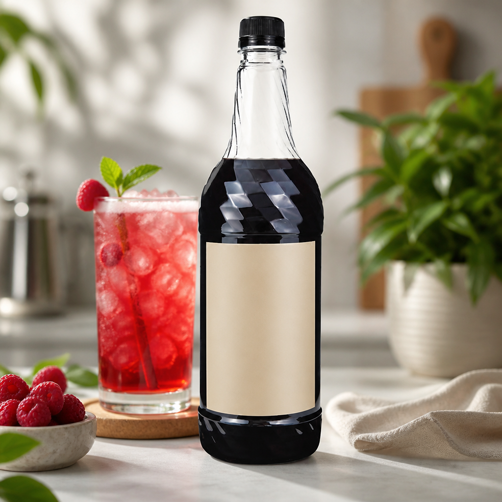 1Ltr Commercial Raspberry Iced Tea Syrup for Beverages