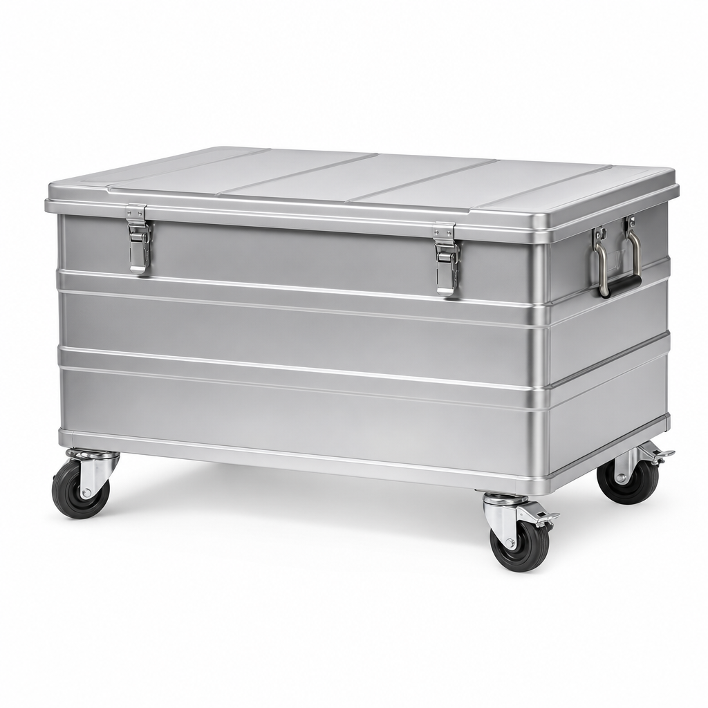175L Heavy Duty Wheeled Storage Trunk with Clip Lid
