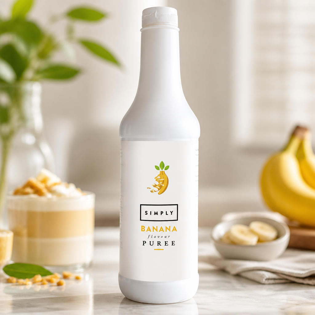 1L Banana Puree for cocktails and culinary use