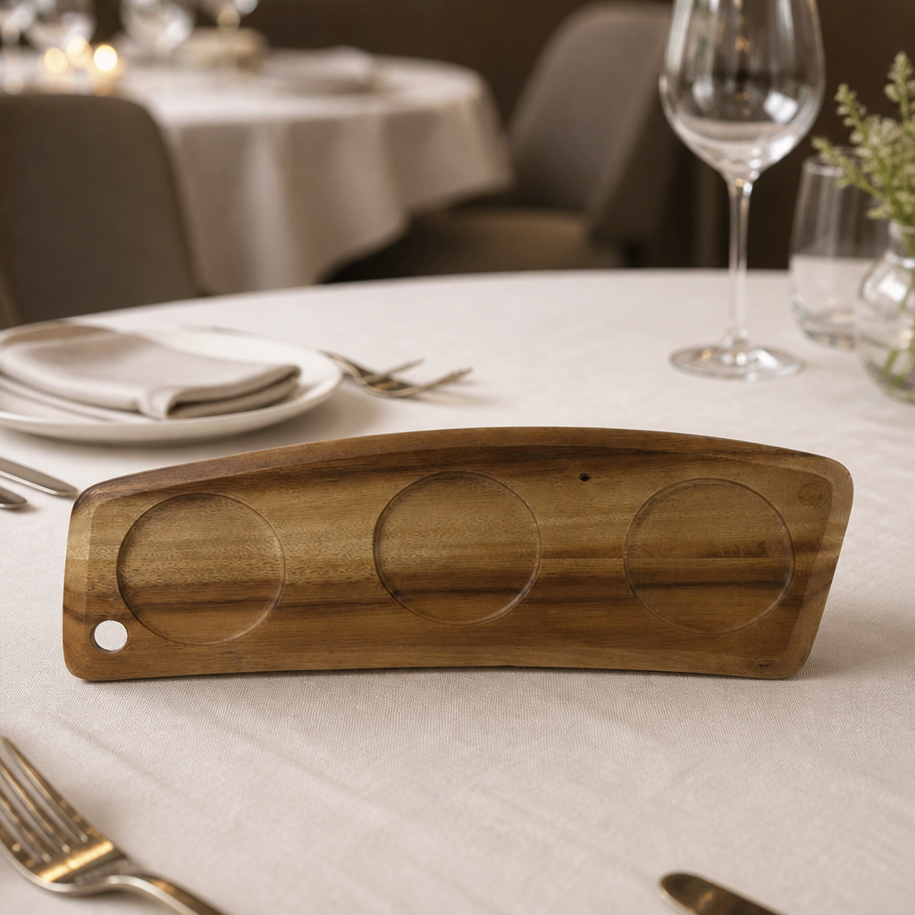 Commercial Wooden Deli Board 460x150mm, 4 pack