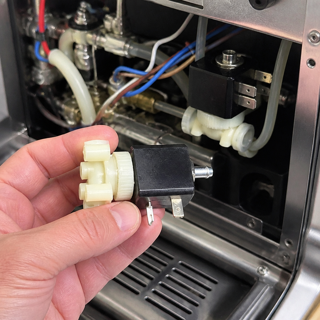 Commercial Two-Position Three-Way Solenoid Valve 180° Direction