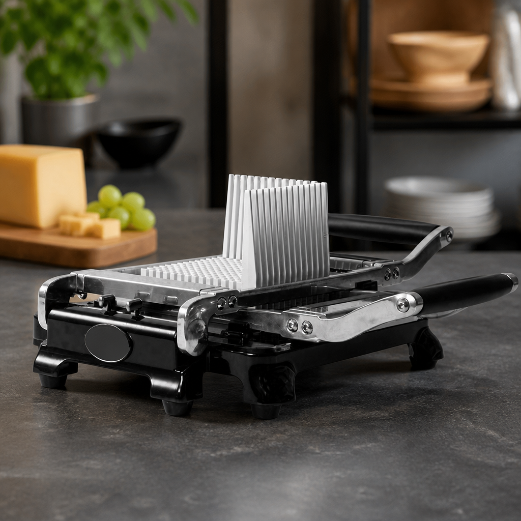 Commercial Cheese Dicer 8/16mm Cubes Easy Clean Black