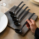 Commercial Buffet Soup Ladle Set - 6 Pack Black PVD Coating