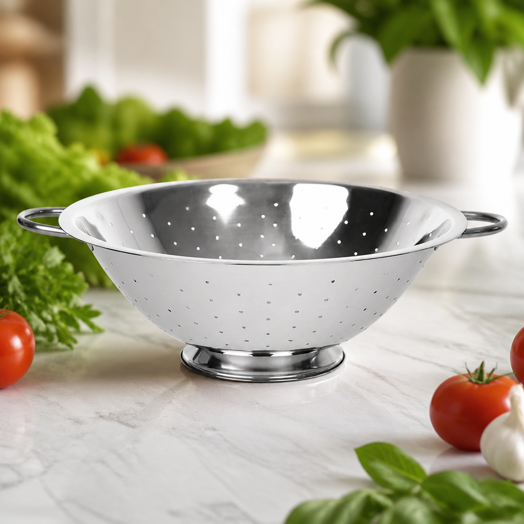 14" Stainless Steel Commercial Colander for kitchen use