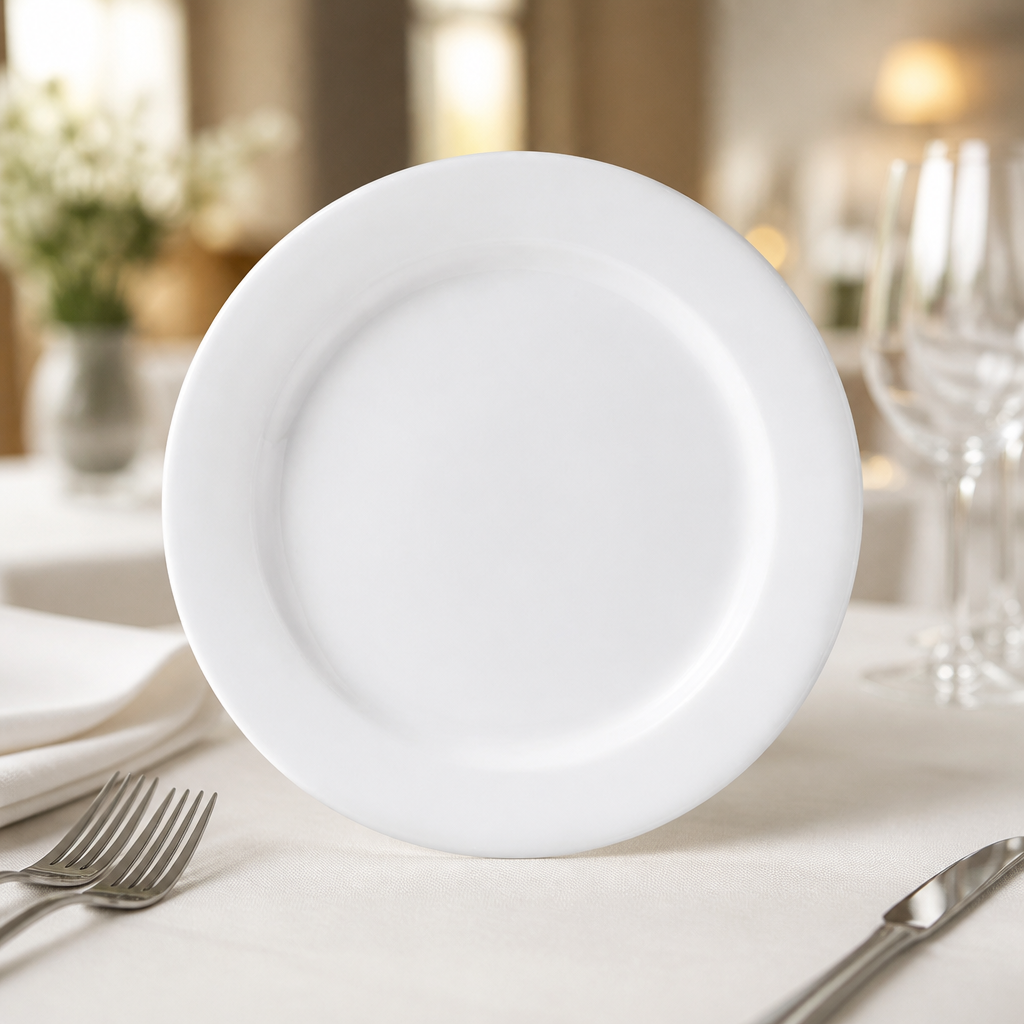 Commercial Porcelain Plates 255mm 24 Pack