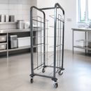 Commercial 7-Shelf Tray Clearing Trolley with Heavy Duty Castors