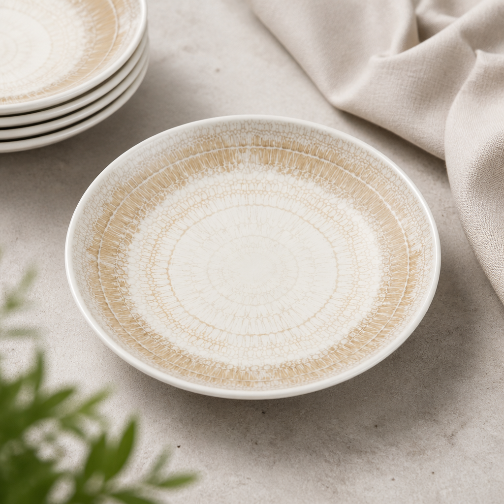 Commercial 215mm Coupe Bowls Beige - 12 Pack