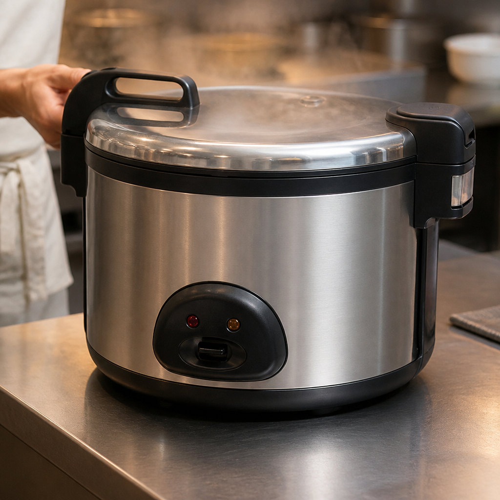 Commercial Electric Rice Cooker 20L Capacity Stainless Steel