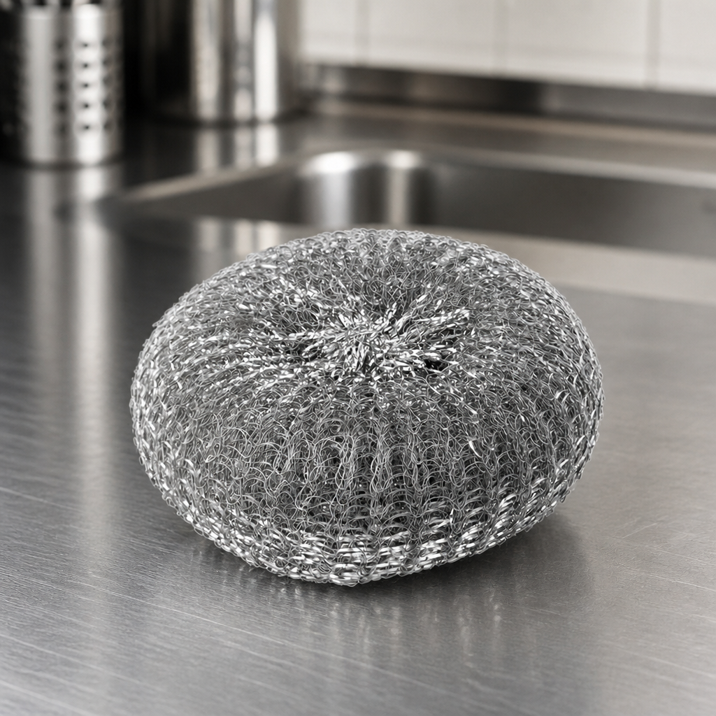 Galvanised Steel Scourers 10 Pack for Commercial Cleaning