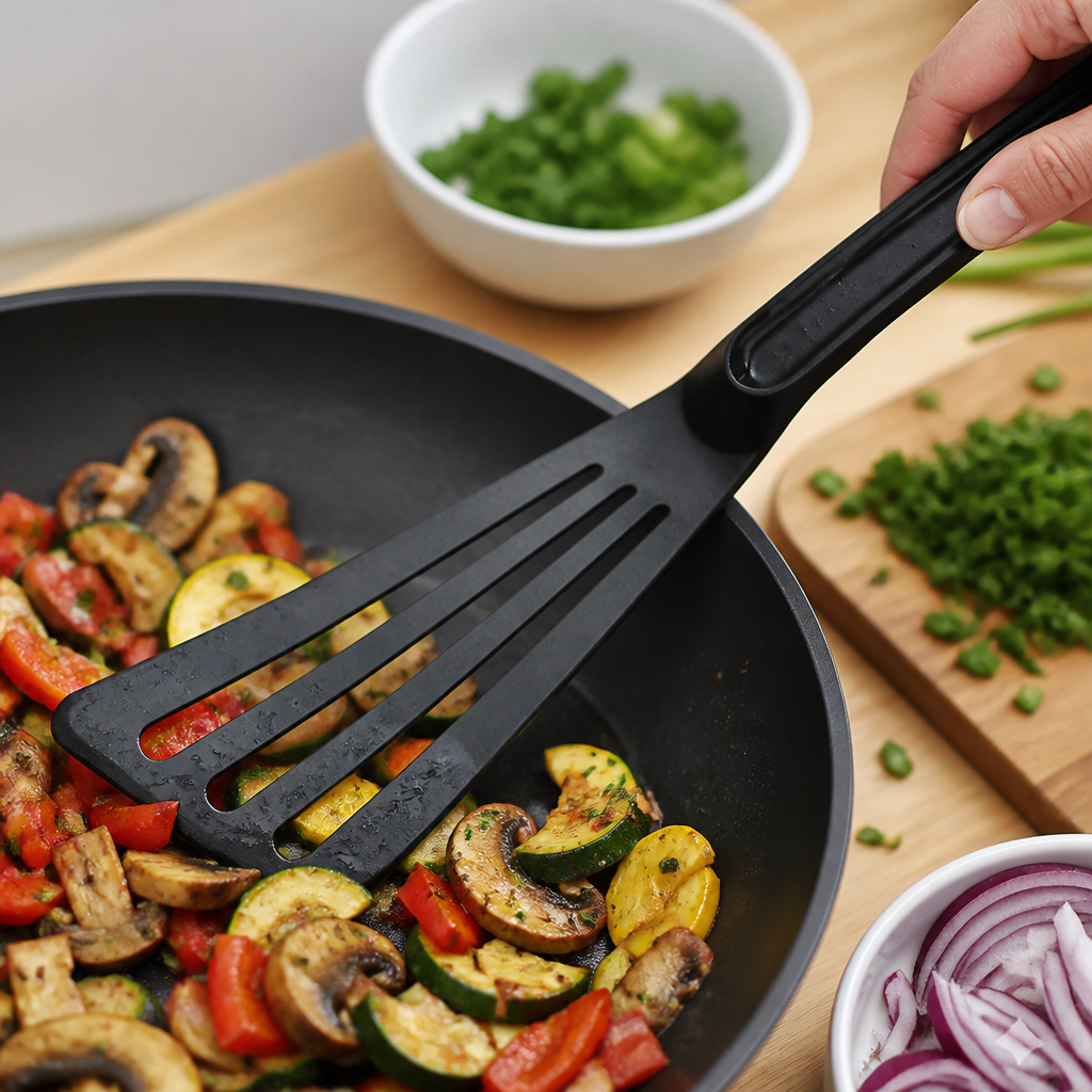 30cm slotted spatula for catering kitchens
