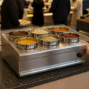Commercial Bain Marie 6 Pot 4.5L Countertop Hot Food Holder