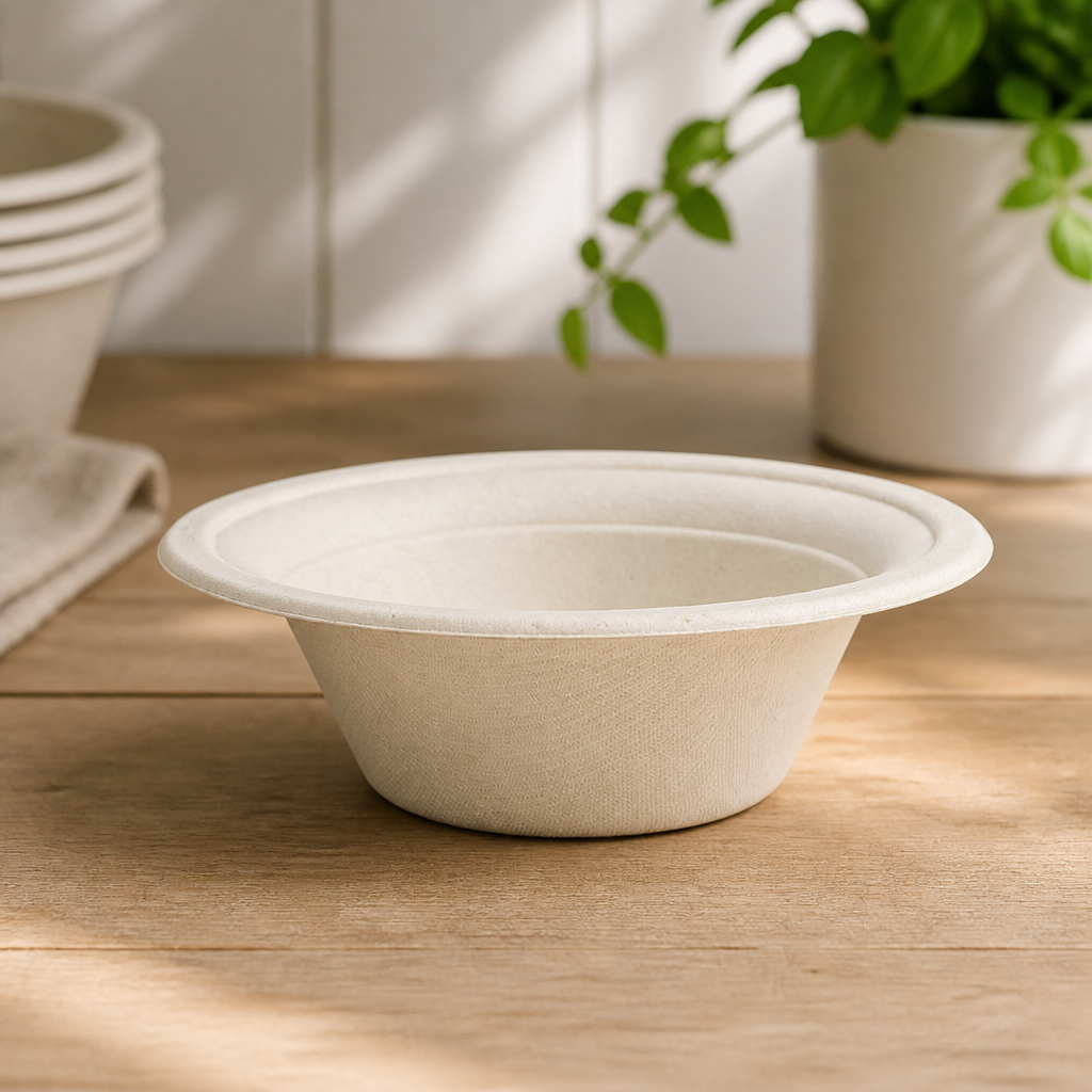 Compostable Moulded Fibre Bowls 12oz 340ml Pack of 500