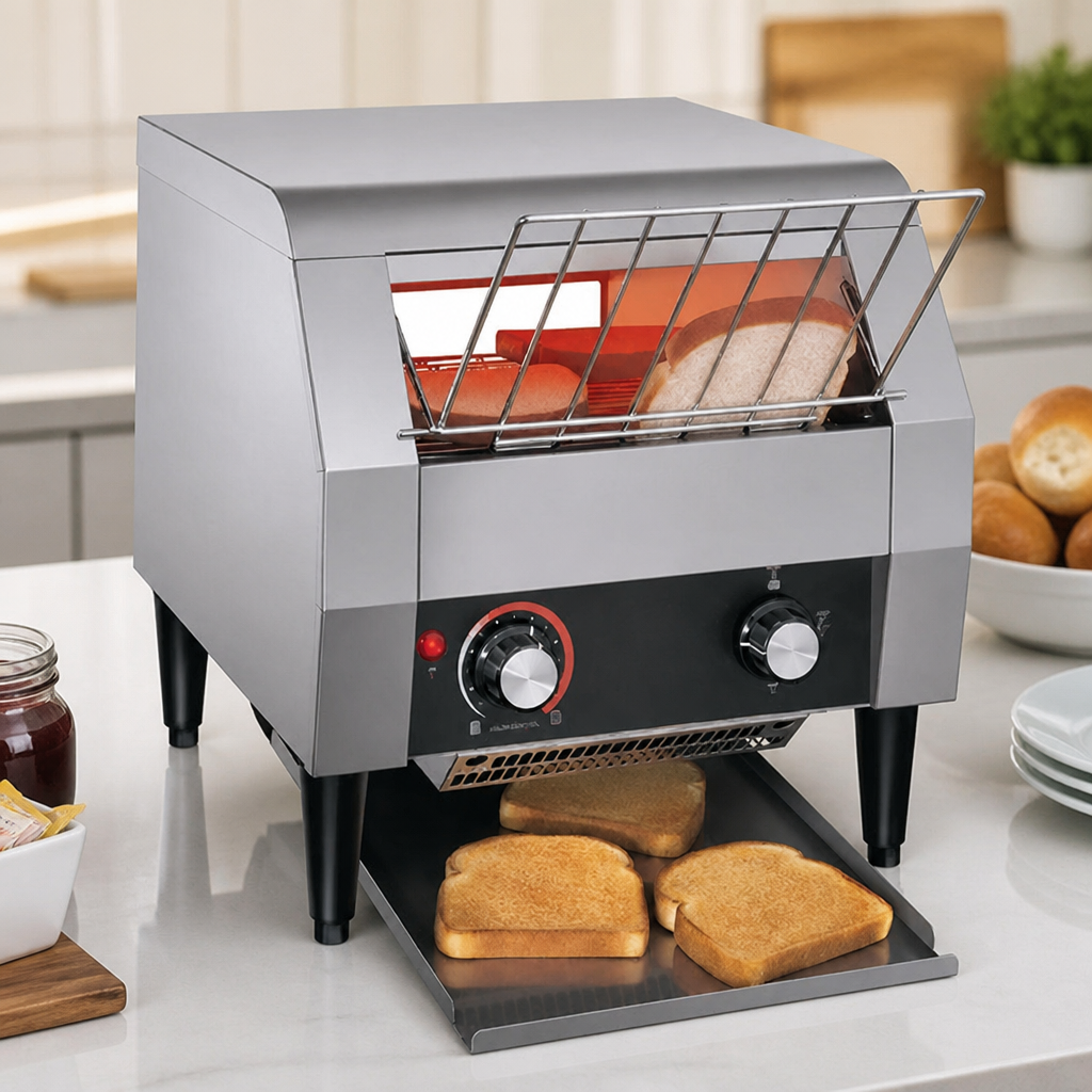 Commercial Conveyor Toaster Double Slice Feed 360 Slices Hour