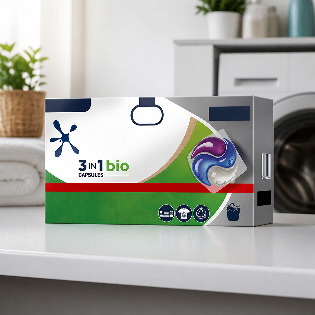 Laundry Detergent Capsules 3-in-1 Bio 108 Pack Eco-Friendly