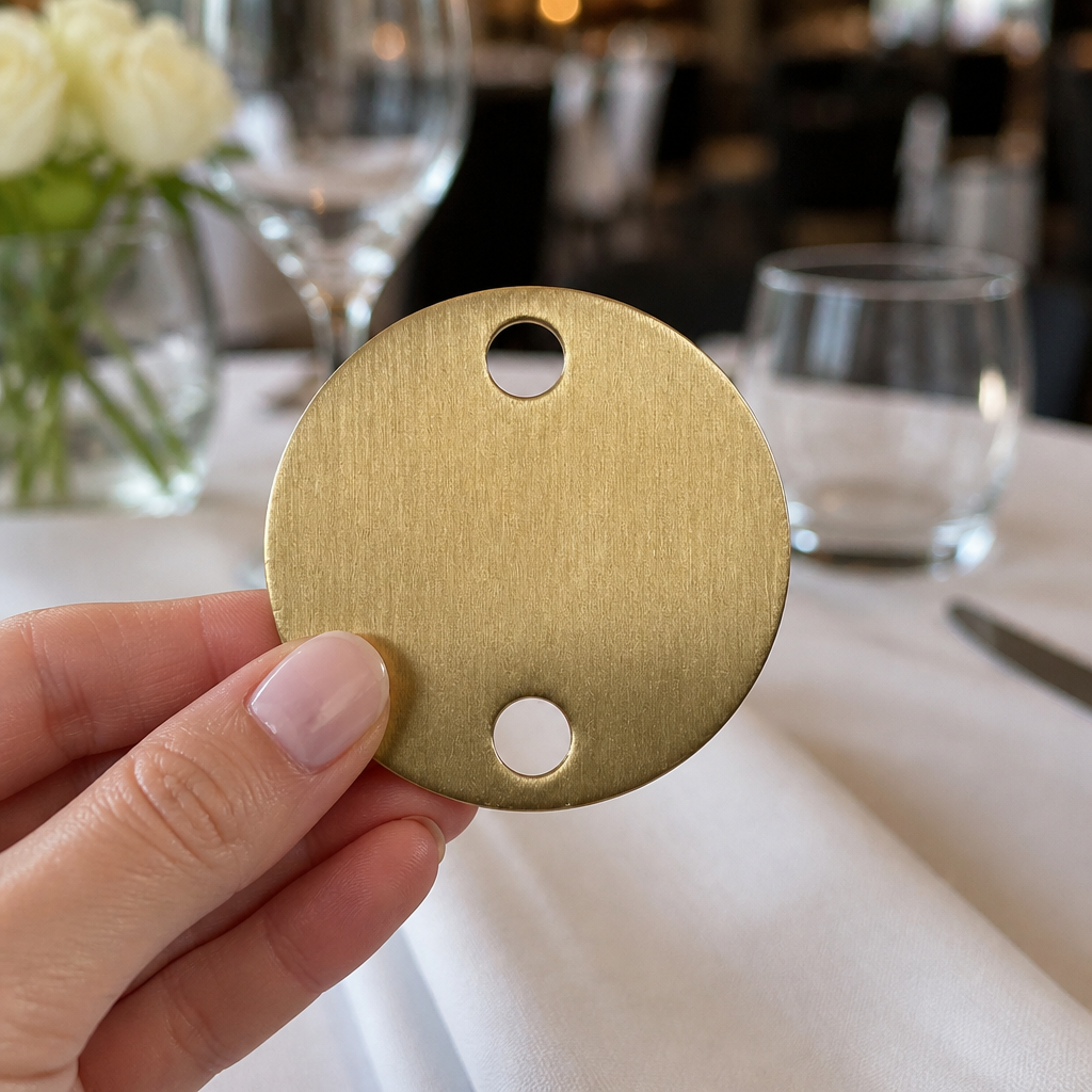 Commercial Table Number Holders Set 16-20 Bronze Finish