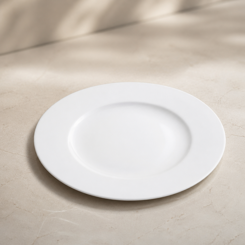 Commercial Porcelain Rim Plates 160mm - 6 Pack