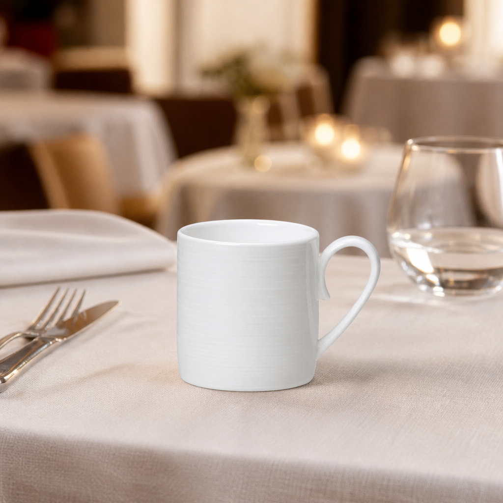100ml Commercial Coffee Mugs 12 Pack in Bone China