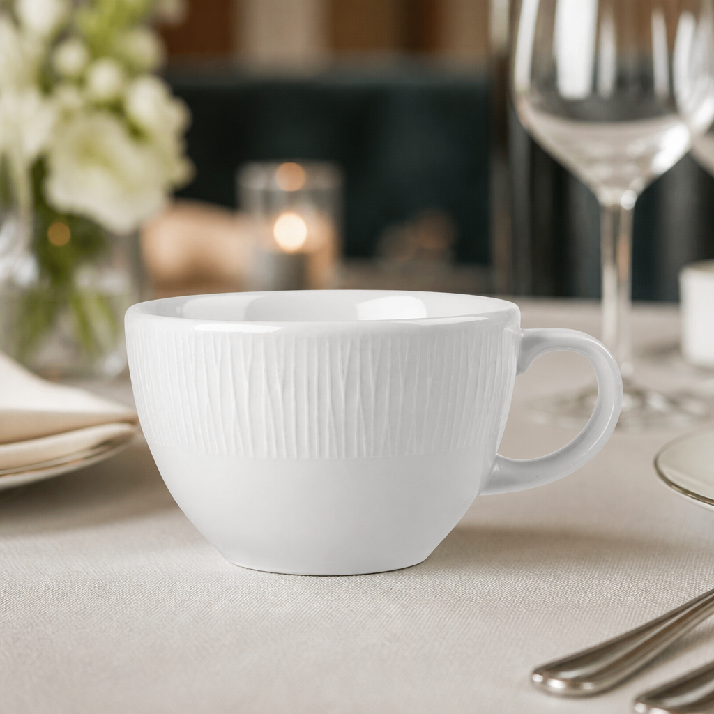12oz Bamboo Tea Cups for commercial hot beverage serving